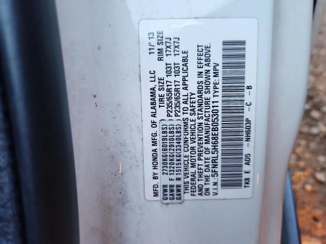 5FNRL5H68EB053011 - 2014 HONDA ODYSSEY EXL 白色 照片 13