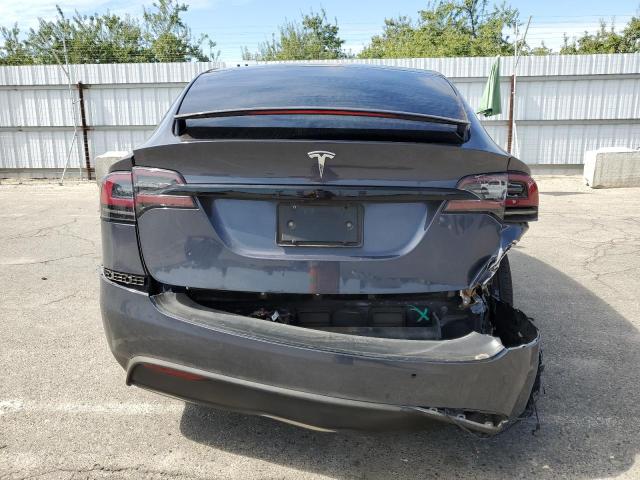 7SAXCDE53NF337789 - 2022 TESLA MODEL X GRAY photo 6
