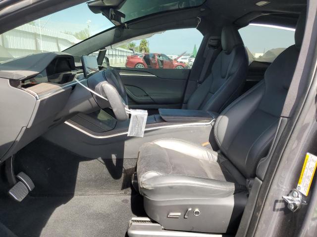 7SAXCDE53NF337789 - 2022 TESLA MODEL X GRAY photo 7