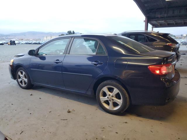 2T1BU4EE2DC948386 - 2013 TOYOTA COROLLA BASE BLUE photo 2