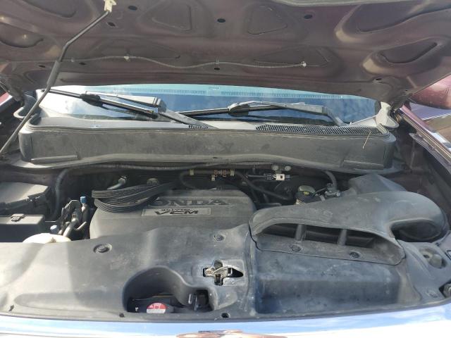 5FNYF4H63AB001549 - 2010 HONDA PILOT EXL BURGUNDY photo 12