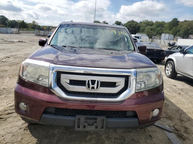 5FNYF4H63AB001549 - 2010 HONDA PILOT EXL BURGUNDY photo 5