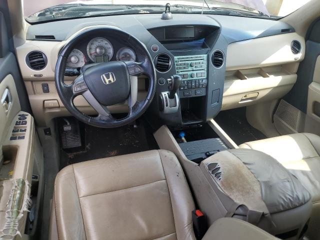 5FNYF4H63AB001549 - 2010 HONDA PILOT EXL BURGUNDY photo 8