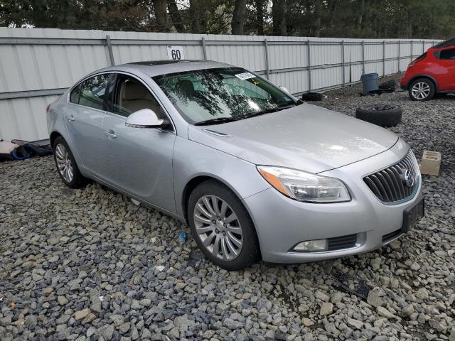 2G4GR5EK6C9135811 - 2012 BUICK REGAL SILVER photo 4