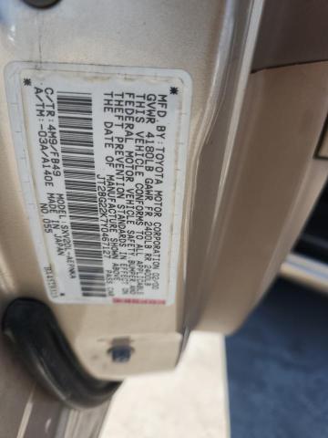 JT2BG22K7Y0467127 - 2000 TOYOTA CAMRY CE TAN photo 12
