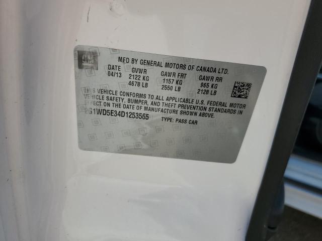 2G1WD5E34D1253565 - 2013 CHEVROLET IMPALA POLICE Weiß Foto 12