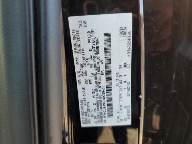 1FMCU9J96HUC99433 - 2017 FORD ESCAPE TITANIUM BLACK photo 13