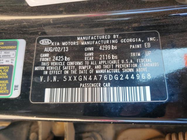 5XXGN4A76DG244968 - 2013 KIA OPTIMA EX BLACK photo 12