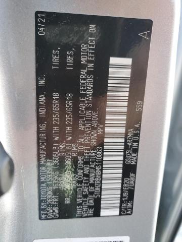 5TDHZRBH8MS110863 - 2021 TOYOTA HIGHLANDER XLE Silber Foto 13