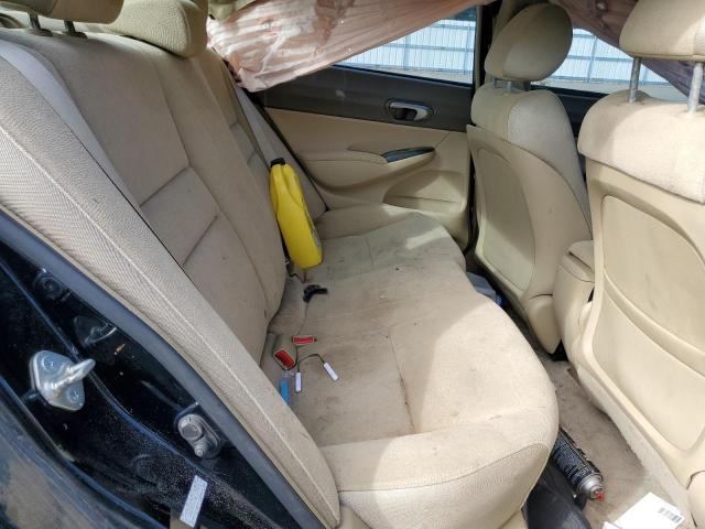 1HGFA16536L129973 - 2006 HONDA CIVIC LX BLACK photo 10