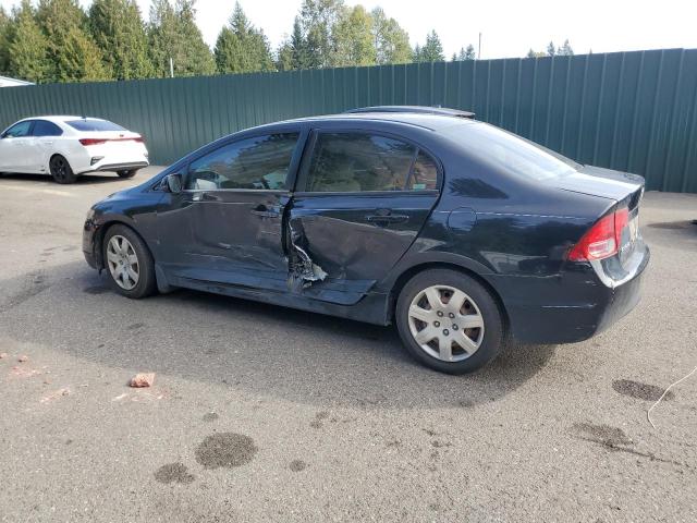 1HGFA16536L129973 - 2006 HONDA CIVIC LX BLACK photo 2