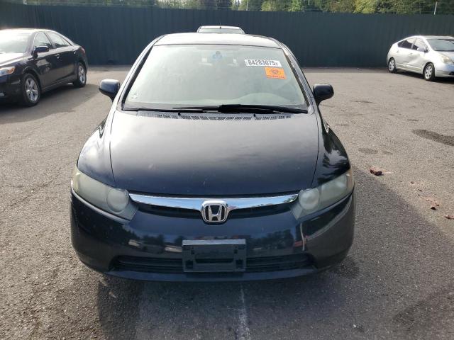 1HGFA16536L129973 - 2006 HONDA CIVIC LX BLACK photo 5