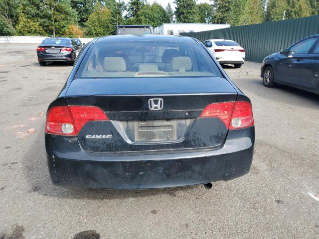 1HGFA16536L129973 - 2006 HONDA CIVIC LX BLACK photo 6