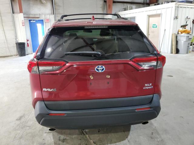 JTMRWRFV6KJ015970 - 2019 TOYOTA RAV4 XLE Czerwony zdjęcie 6