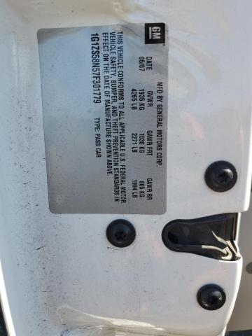 1G1ZS58N57F301779 - 2007 CHEVROLET MALIBU LS 白色 照片 12