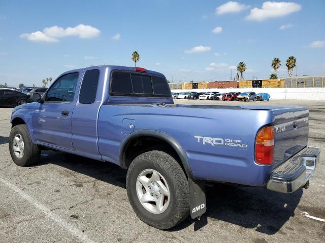4TAWN72N3XZ532874 - 1999 TOYOTA TACOMA XTRACAB 蓝色 照片 2
