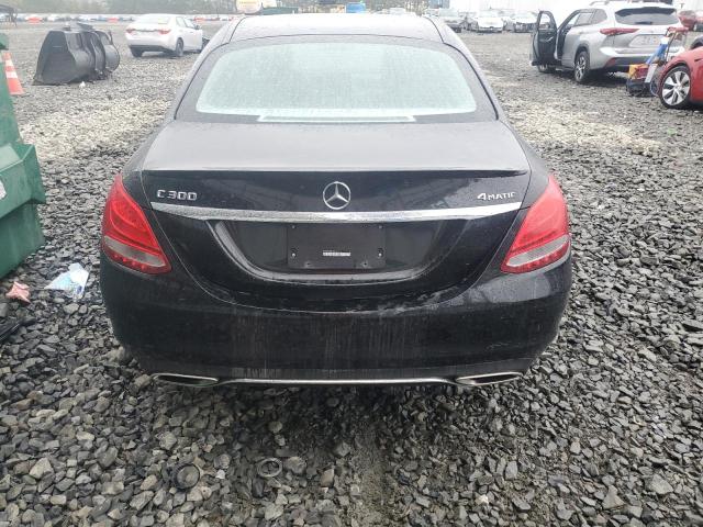 55SWF4KB8GU136756 - 2016 MERCEDES-BENZ C 300 4MATIC BLACK photo 6