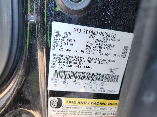 5LMJJ3LTXGEL11689 - 2016 LINCOLN NAVIGATOR L RESERVE 黑色 照片 13