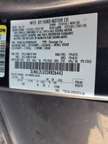 3LN6L2LU2DR826443 - 2013 LINCOLN MKZ HYBRID 黑色 照片 12