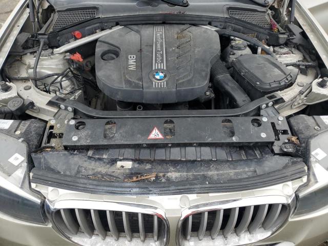 5UXWY3C54G0N87663 - 2016 BMW X3 XDRIVE28D BEIGE photo 12