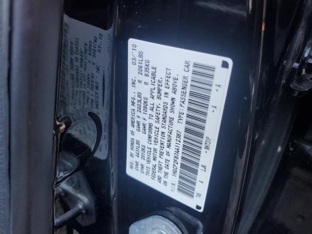 1HGCP2F87AA112387 - 2010 HONDA ACCORD EXL BLACK photo 12
