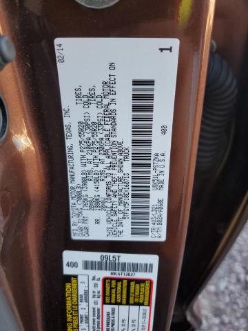 5TFGY5F18EX160713 - 2014 TOYOTA TUNDRA CREWMAX PLATINUM BROWN photo 12