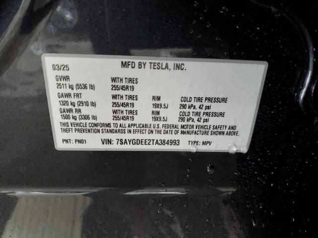 7SAYGDEE2TA384993 - 2026 TESLA MODEL Y CHARCOAL photo 14