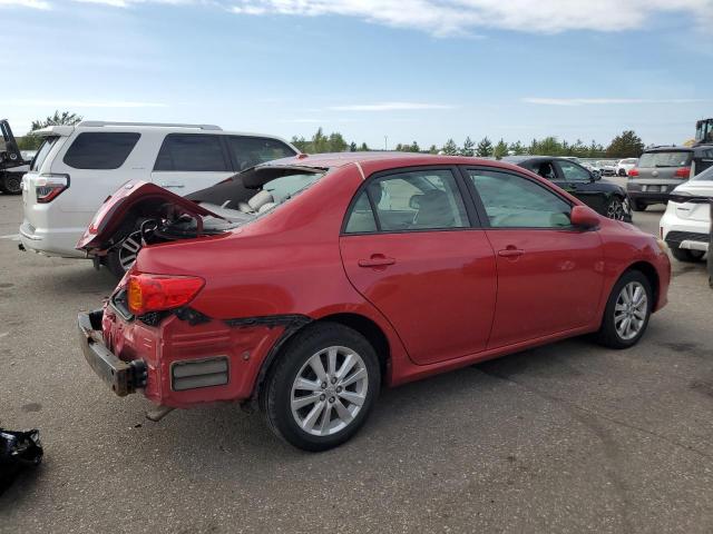 1NXBU40E69Z098940 - 2009 TOYOTA COROLLA BASE 红色 照片 3