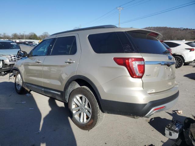1FM5K7D89HGD00238 - 2017 FORD EXPLORER XLT Ոսկեգույն լուսանկար 2