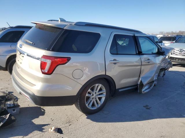 1FM5K7D89HGD00238 - 2017 FORD EXPLORER XLT Ոսկեգույն լուսանկար 3