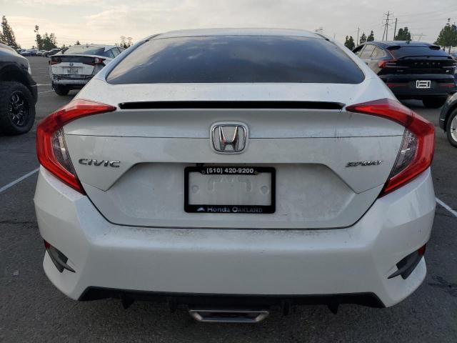 19XFC2F84KE214882 - 2019 HONDA CIVIC SPORT WHITE photo 6