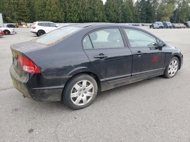 1HGFA16547L078131 - 2007 HONDA CIVIC LX BLACK photo 3