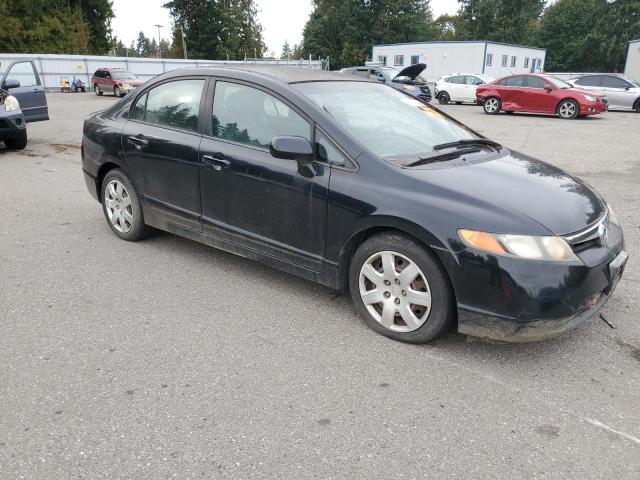 1HGFA16547L078131 - 2007 HONDA CIVIC LX BLACK photo 4