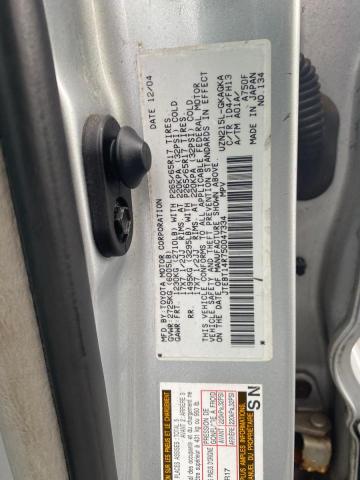 JTEBT14R750047334 - 2005 TOYOTA 4RUNNER SR5 GRAY photo 10