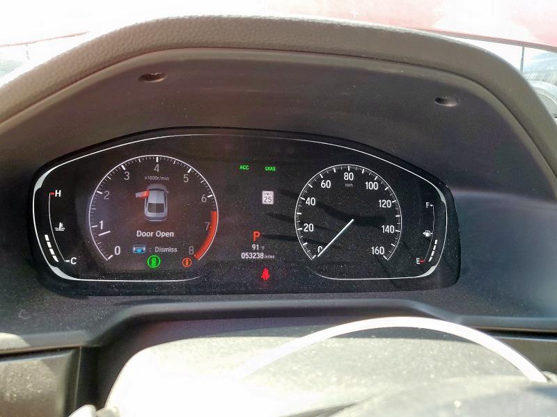 1HGCV1F10KA097218 - 2019 HONDA ACCORD LX წითელი ფოტო 9