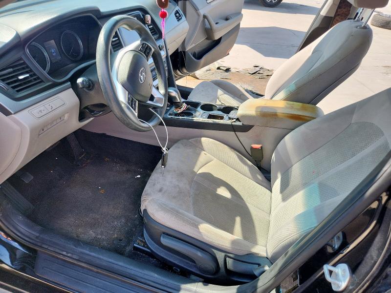 5NPE24AF6KH762751 - 2019 HYUNDAI SONATA SE BLACK photo 7