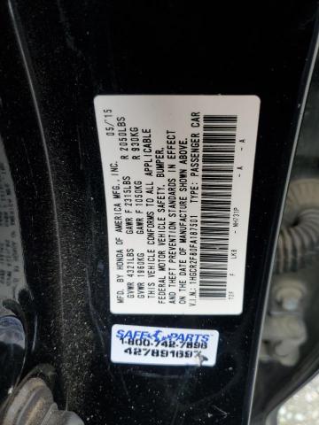 1HGCR2F80FA187501 - 2015 HONDA ACCORD EXL BLACK photo 13