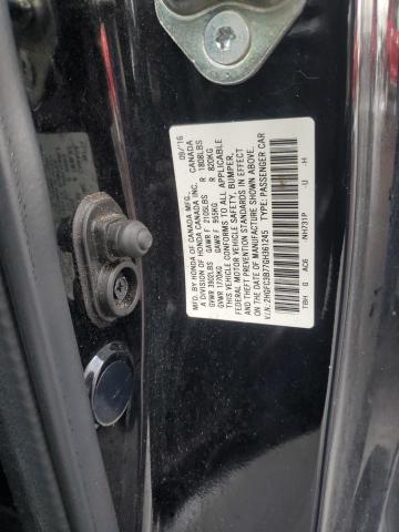 2HGFC3B77GH361245 - 2016 HONDA CIVIC EXL BLACK photo 12