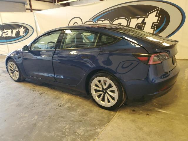 5YJ3E1EA9NF371916 - 2022 TESLA MODEL 3 蓝色 照片 2