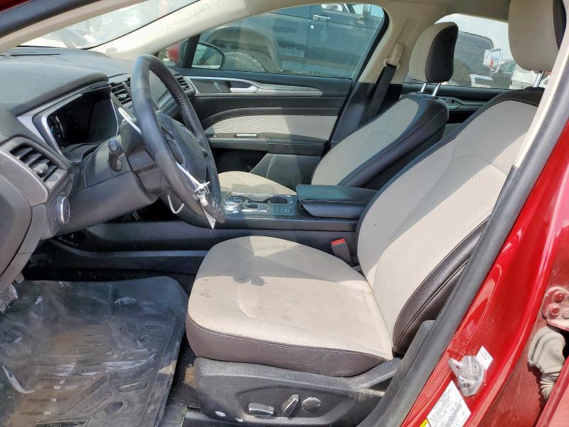 3FA6P0HD4LR246119 - 2020 FORD FUSION SE RED photo 7