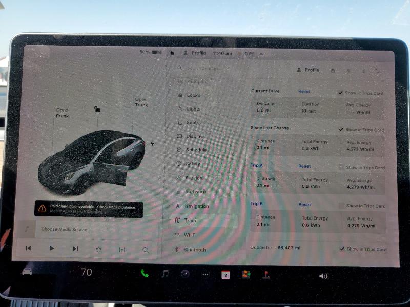 5YJ3E1EB6KF386264 - 2019 TESLA MODEL 3 GRAY photo 9