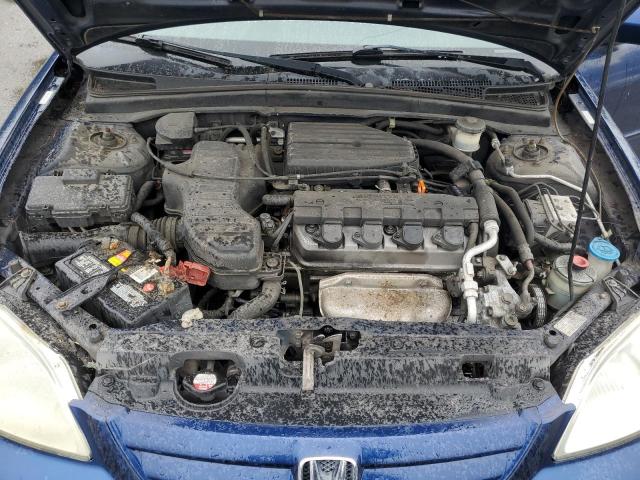 2HGES26723H575816 - 2003 HONDA CIVIC EX BLUE photo 11