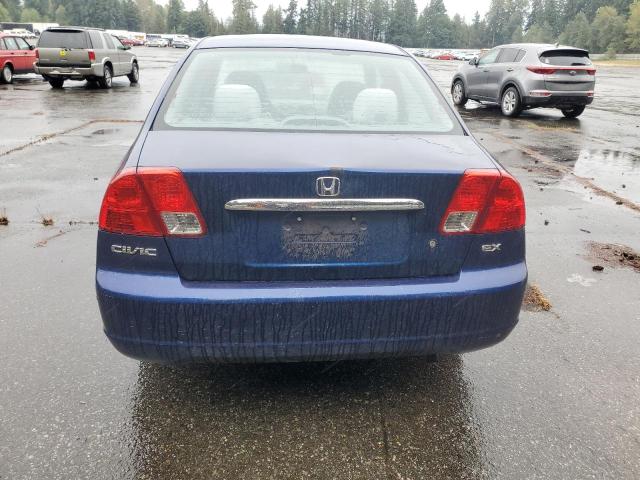2HGES26723H575816 - 2003 HONDA CIVIC EX BLUE photo 6