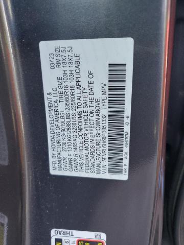 5FNRL6H66PB051332 - 2023 HONDA ODYSSEY EXL 灰色 照片 13