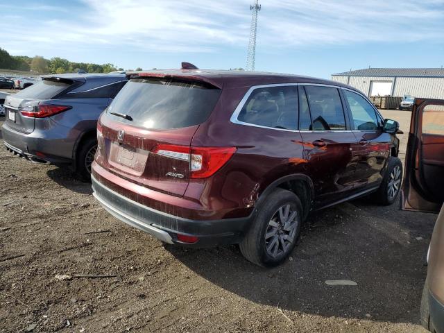 5FNYF6H59LB006258 - 2020 HONDA PILOT EXL 勃艮第红 照片 3