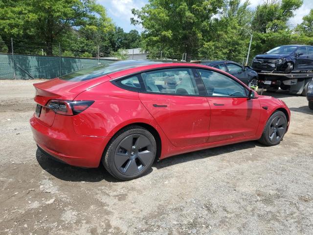 5YJ3E1EA6PF680116 - 2023 TESLA MODEL 3 RED photo 3