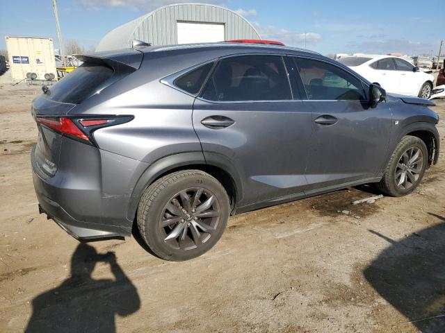 JTJYARBZ7K2127297 - 2019 LEXUS NX 300 BASE ვერცხლისფერი ფოტო 3