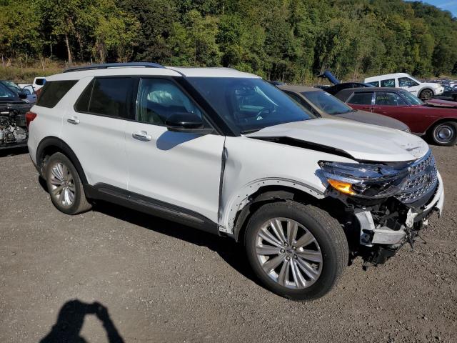 1FMSK8FHXLGA74855 - 2020 FORD EXPLORER LIMITED WHITE photo 4