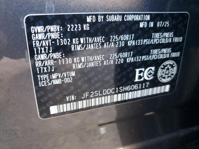 JF2SLDDC1SH606117 - 2025 SUBARU FORESTER PREMIUM ნაცრისფერი ფოტო 13