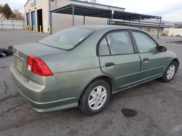 1HGES16344L007028 - 2004 HONDA CIVIC DX VP Կանաչ լուսանկար 3